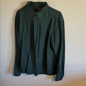 UNTUCKit Dark Green Casual Button-Down Shirt